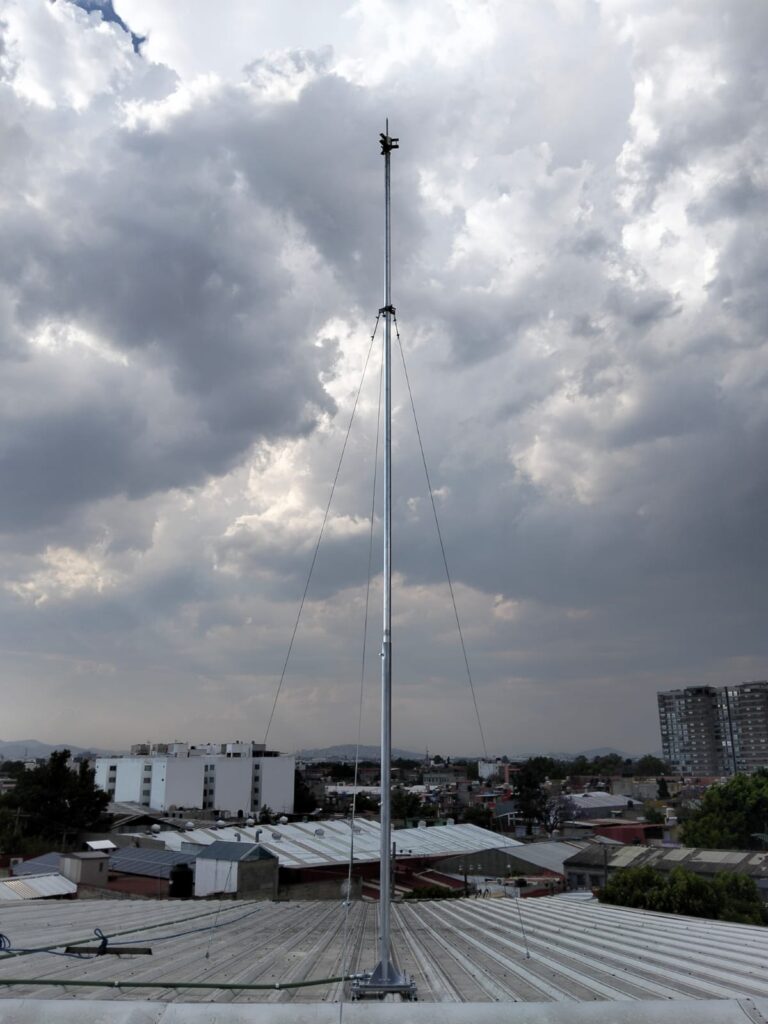 Pararrayos instalado